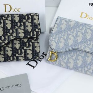 [국내배송]디올 수입고급 새들 로터스 반지갑