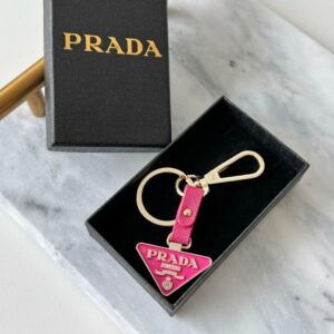 [국내배송]프라다 삼각 가죽 키링