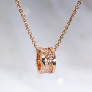 [국내배송]불가리 비제로원 라운드 다이아 파베 목걸이