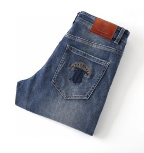 [국내배송]버버리 2025 S/S 써클 TB 자수로고 스판 데님 진