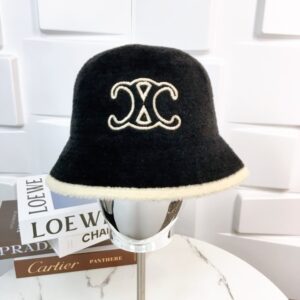 [국내배송]셀린느 앙고라 자수 버킷햇