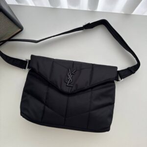 [국내배송]생로랑 루 푸퍼 나일론 퀄팅 크로스백