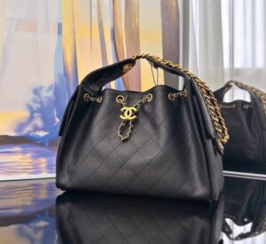 [국내배송]샤넬 25백 스몰 캐비어 블랙 금장 AS5293