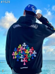 [국내배송]크롬하츠 멀티 컬러 크로스 집업 후드