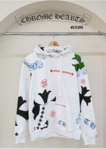 [국내배송]크롬하츠 남성 스텐실 멀티 크로스 풀오버 후디