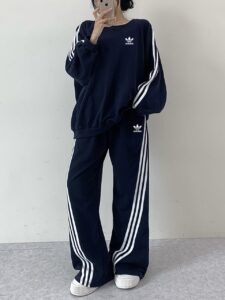 [국내배송]아디다스 불꽃 트렉 오버핏 맨투맨 세트 (현재 구매 불가)