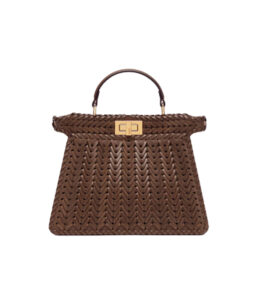 [프리미엄/해외배송]펜디 피카부 백 스몰 I See U 인터레이스(브라운)